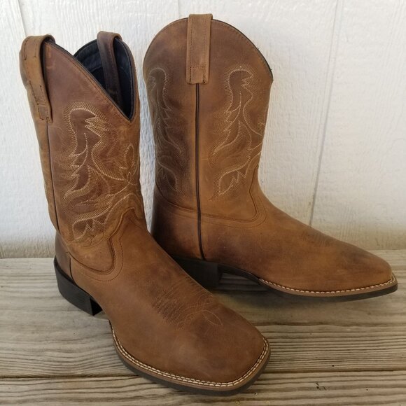 Cody James Ace Mens Brown Leather Cowboy Western Boots 11 D BCJSP24P11 - Picture 1 of 13